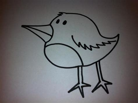 Cómo dibujar un pájaro de dibujo animado   6 pasos