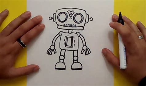 Como dibujar un robot paso a paso 6 | How to draw a robot ...