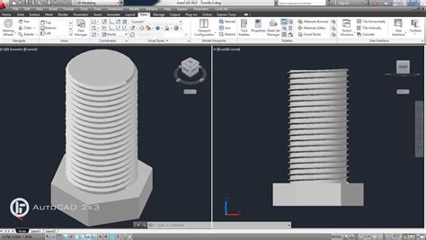 ¿Cómo Dibujar un Tornillo 3D en AutoCAD?   CAD2X3