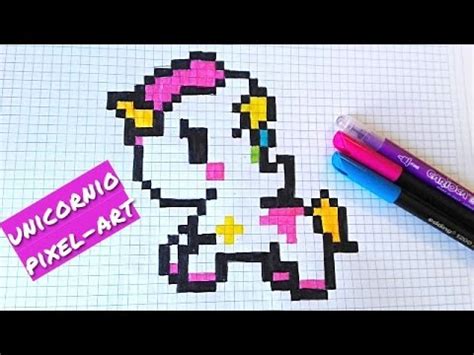 Como dibujar un Unicornio Kawaii  draw / Handmade Pixel ...