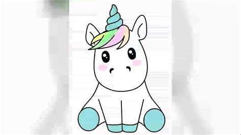 Cómo dibujar un unicornio Kawaii ????   YouTube