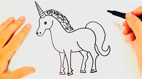 Cómo dibujar un Unicornio para niños | Dibujo de Unicornio ...