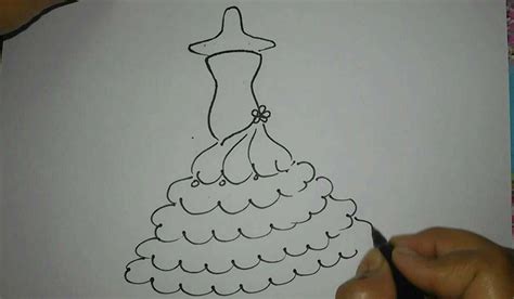 Cómo dibujar un vestido de novia   YouTube