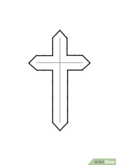 Cómo dibujar una cruz: 8 pasos  con fotos    wikiHow