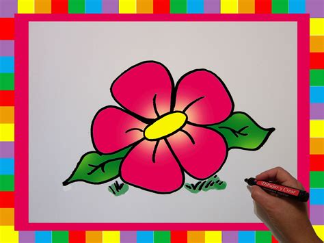 Como Dibujar una Flor / How to draw a flower ...