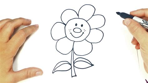 Cómo dibujar una Flor paso a paso | Dibujo fácil de Flor ...