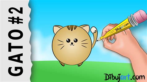 Cómo dibujar una Gato fácil Kawaii #2 — Serie de dibujos ...