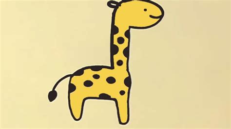 Cómo dibujar una jirafa. Dibujos para niños