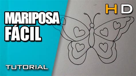 Como Dibujar una Mariposa Facil y Bonita Paso a Paso ...