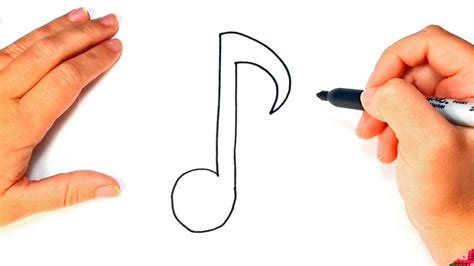 Cómo dibujar una Nota Musical paso a paso | Dibujo fácil ...