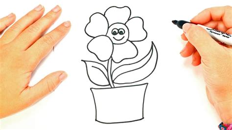 Como dibujar una Planta paso a paso | Dibujo fácil de ...