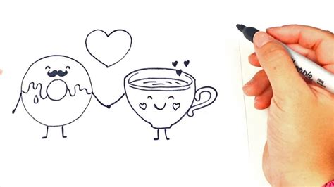 Cómo dibujar unos Enamorados | Dibujos de Amor | Dibujos ...