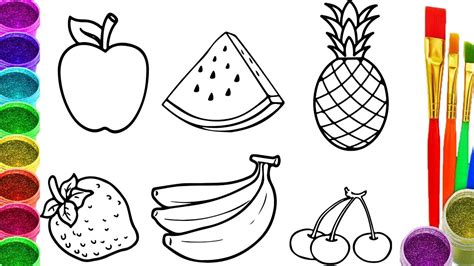 Como Dibujar y Colorear Frutas | Aprende Los Colores ...
