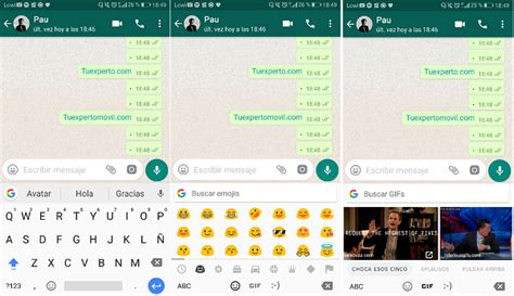 Cómo enviar GIF por WhatsApp con el teclado de Android ...