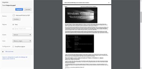 Cómo guardar una página web en PDF en Windows 10