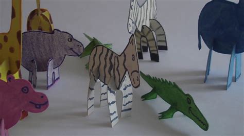 Cómo hacer animales 3D armables en cartón   YouTube