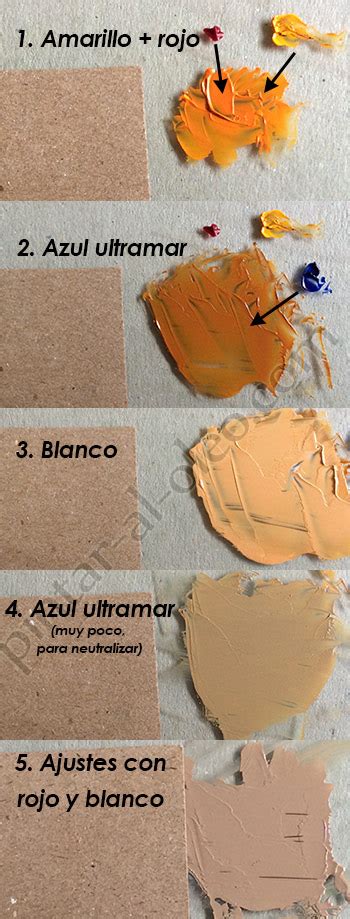 Cómo hacer color café o marrón con pintura | Pintar al óleo