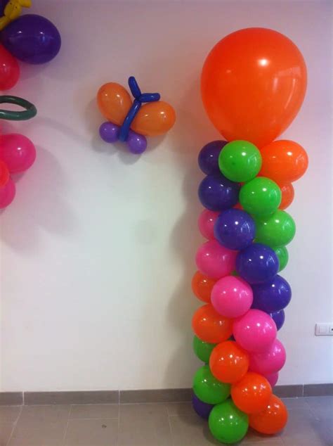Como hacer columnas de globos para fiestas infantiles
