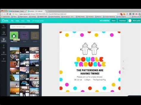 Cómo hacer invitaciones de cumpleaños online gratis   YouTube