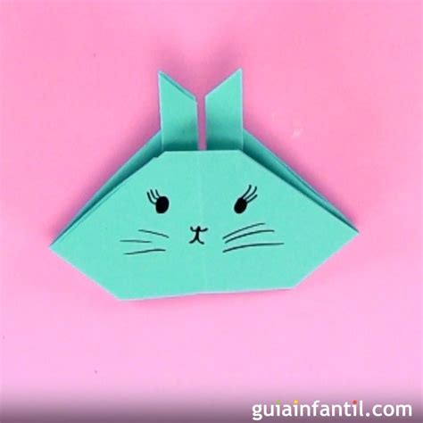 Cómo hacer un conejo de papel. Manualidades de origami