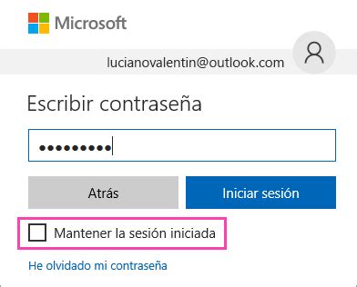 Cómo iniciar o cerrar sesión en Outlook.com   Outlook