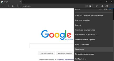 Cómo instalar extensiones en Microsoft Edge