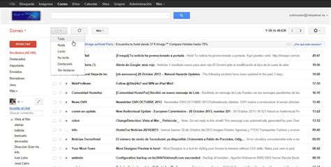 Cómo marcar a la vez en Gmail todos los e mails no leídos ...