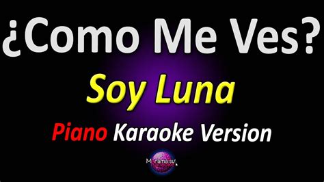 ¿COMO ME VES?  Karaoke Version    Soy Luna   YouTube