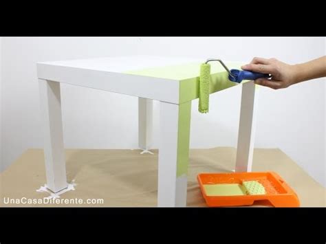 Cómo pintar muebles de melamina   Mesa Lack Ikea   YouTube