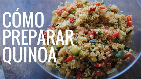 Cómo preparar quinoa con verduras   YouTube