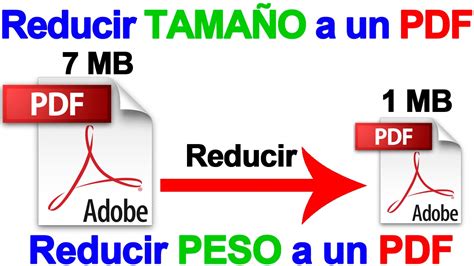 Como Reducir PESO de PDF o Reducir TAMAÑO de PDF  Como ...