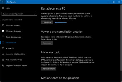 Cómo restablecer Windows 10 a su estado original sin ...