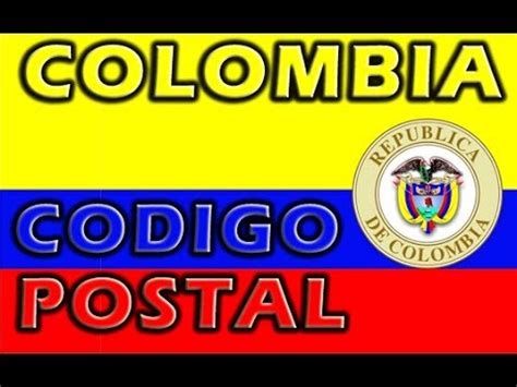 Como saber el código postal  COLOMBIA    YouTube