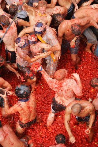 Cómo se celebra la Tomatina de Buñol   unComo
