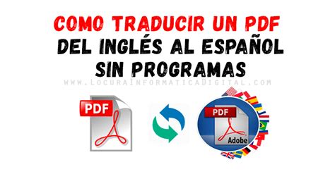 Cómo traducir un archivo PDF del inglés al español
