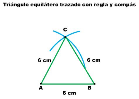 cómo trazar un triángulo equilátero | matematicas para ti