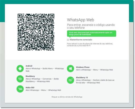 Como usar a versão WhatsApp Web no seu Computador