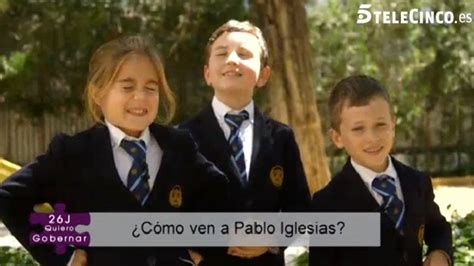 ¿Cómo ven los niños a Pablo Iglesias?
