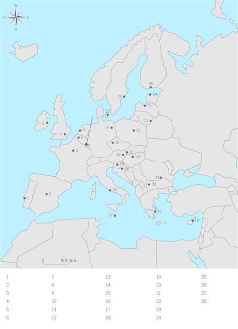 Compléter la carte des Etats membres de l Union européenne ...