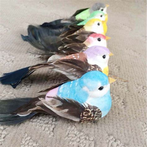 Compra aves de plumas decorativas online al por mayor de ...
