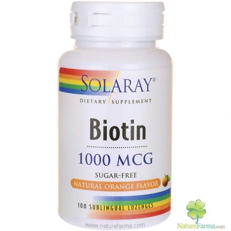 Comprar Biotina 1000 mcg Solaray Parafarmacia Online ...