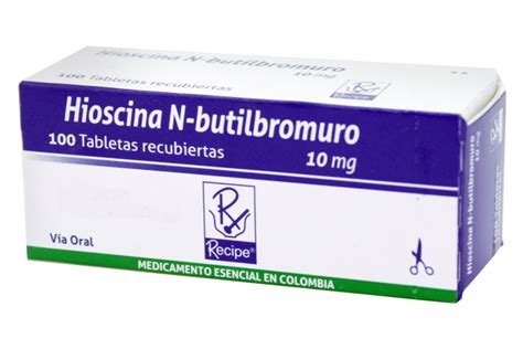 Comprar Hioscina N Butilbromuro 10 mg x100 En Farmalisto ...