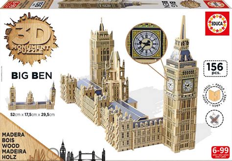 Comprar Puzzle Educa 3D Big Ben y Parlamento de Londres de ...