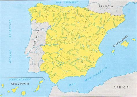 Comprendemos: Mapa de los ríos de España