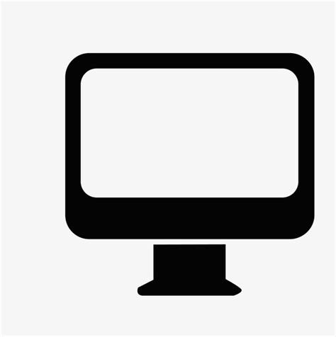 Computadora monitor blanco y negro logo, Blanco Y Negro ...
