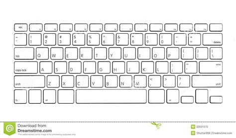 Computer keyboard clipart black and white