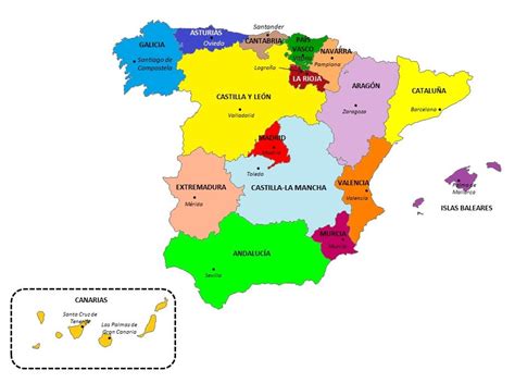 Comunidades autónomas de España ordenadas por superficie ...