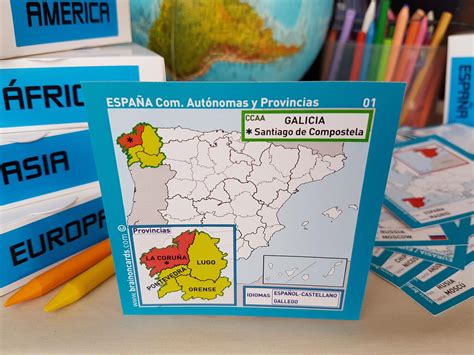 Comunidades y provincias de España cartas para aprender ...