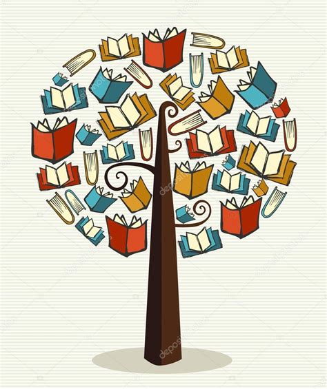 Concept books tree — Stock Vector © cienpies #27643205
