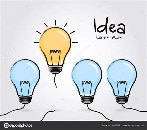 Concepto de idea e innovación. Signo dibujado de la mano ...